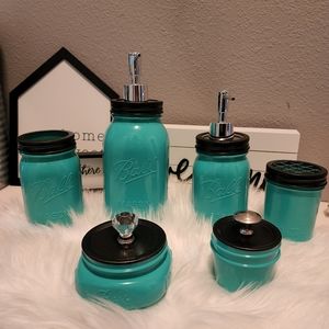 New Bathroom mason jar decor